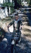 S0718 Cousin John Haydock (Moberly Missouri) on bicycle